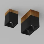 Потолочный светодиодный светильник LeDron KUBING 2 WOODEN KUBING 2 Wooden 160 Black
