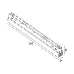 Блок питания встраиваемый в трек LeDron SJ-48-200W White