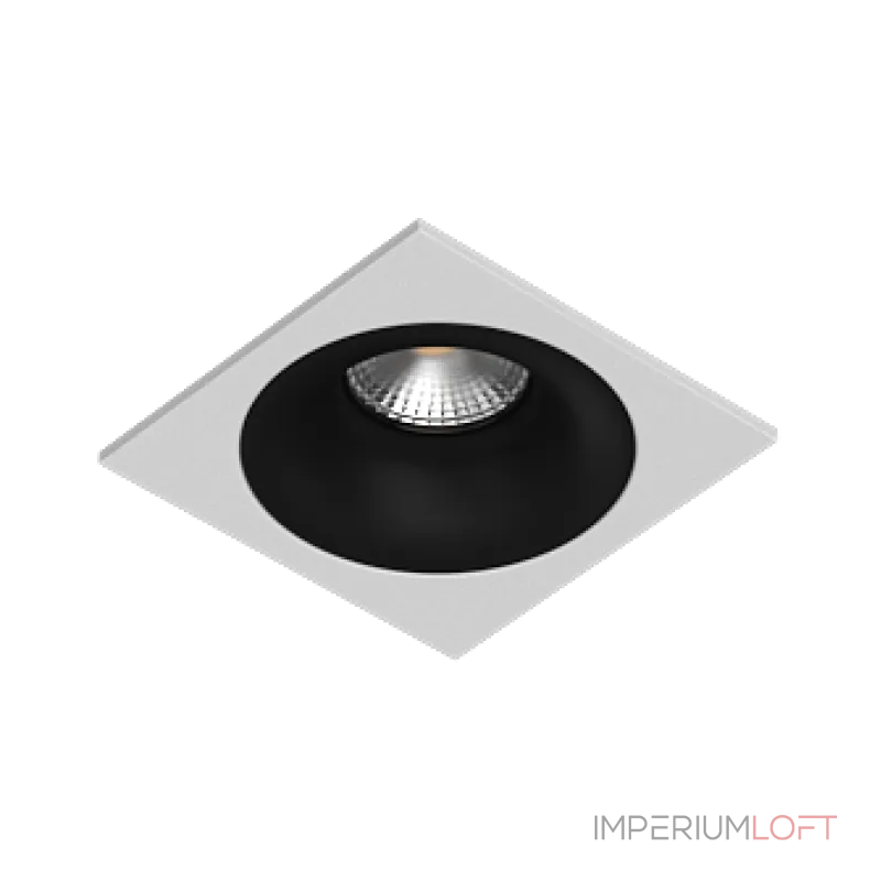 Встраиваемый светильник под сменную лампу Ledron AO1501091 SQ White-Black