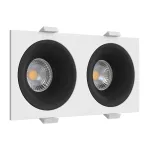 Встраиваемый светильник под сменную лампу LeDron MJ1003 MJ1003 SQ2 White-Black