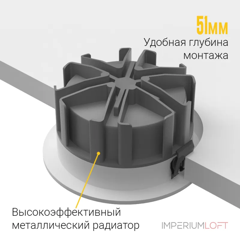 Встраиваемый светодиодный светильник LeDron DL73026-3.5/7W