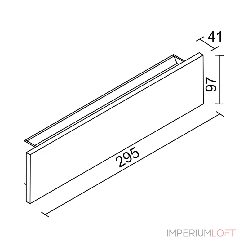 Настенный светодиодный светильник LeDron GW-M066 GW-M066-295 Wooden White