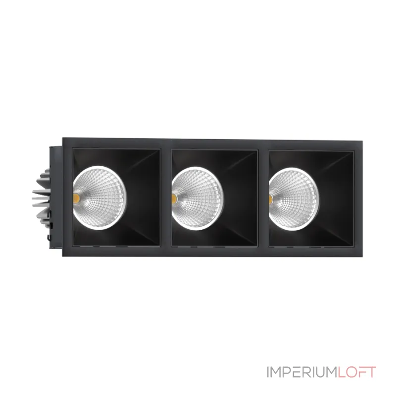 Встраиваемый светодиодный светильник LeDron RISE KIT RISE KIT 3 LED 4000K Black