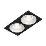 Встраиваемый светодиодный светильник LeDron LEVEL LEVEL SQ2 Black-White 4000K
