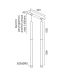 Подвесной светильник LeDron SAGITONY E T40 Wooden E2 T40 Wooden 300 Wh