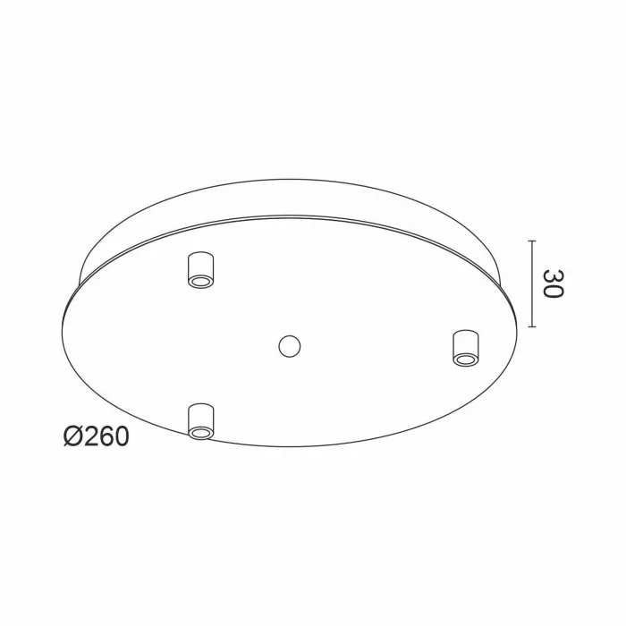 Основание круглое LeDron D260-3 Основание D260x3 (белый) от ImperiumLoft