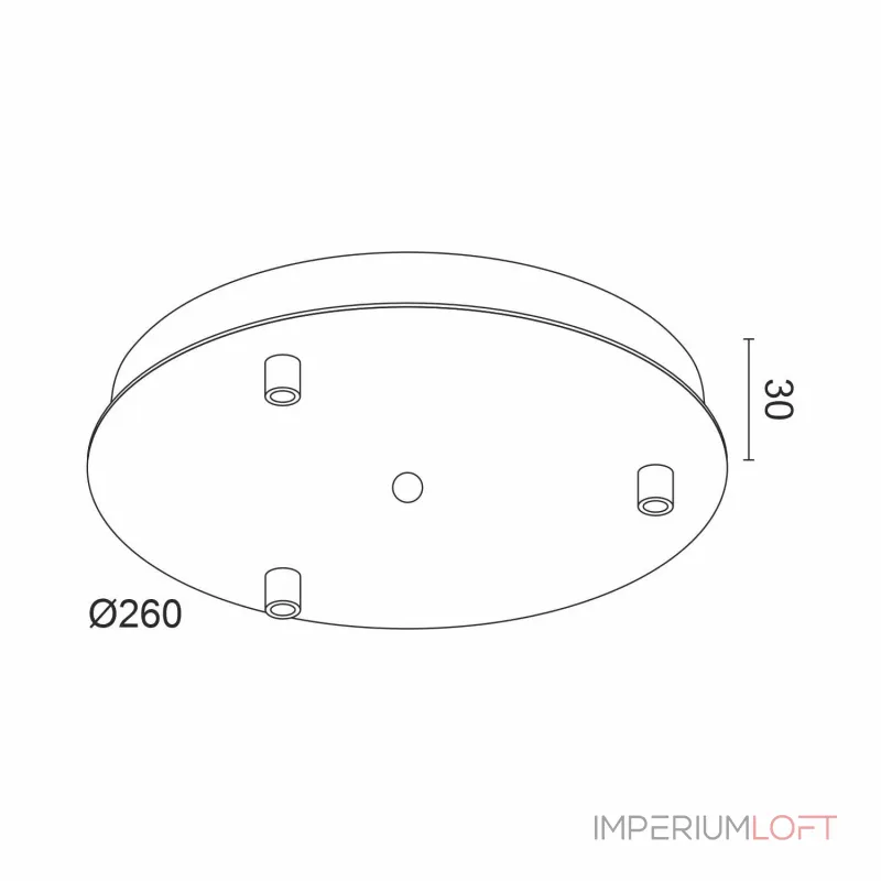 Основание круглое LeDron D260-3 Основание D260x3 (белый) от ImperiumLoft Основание круглое LeDron D260-3 Основание D260x3 (белый) от ImperiumLoft
