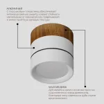 Потолочный светодиодный светильник LeDron BARREL MINI BARREL MINI Wooden Wh