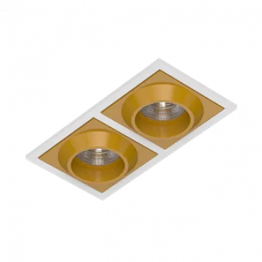 Встраиваемый светодиодный светильник LeDron GIZA GIZA SQ2 White-Gold 4000K