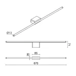 Настенный светильник-подсветка Ledron ASSOL L670 White