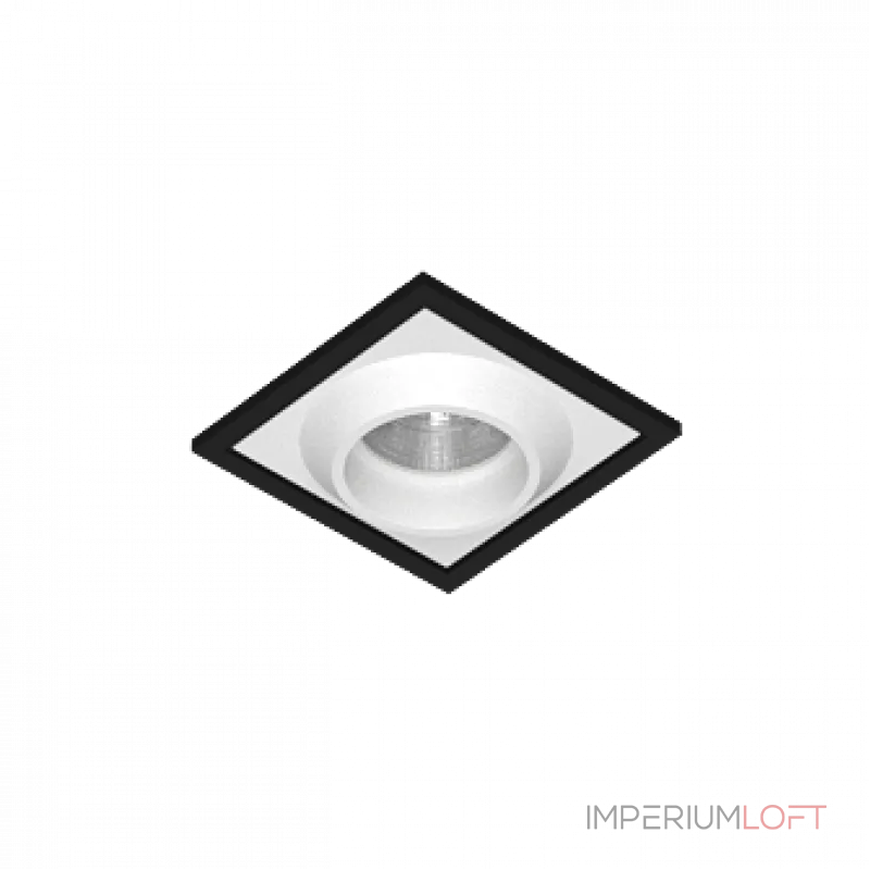 Встраиваемый светодиодный светильник LeDron GIZA GIZA SQ Black-White