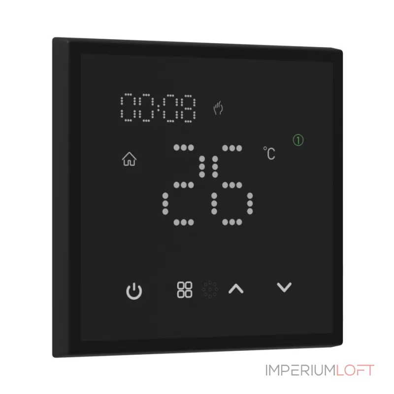 Беспроводной умный сенсорный термостат LeDron Zigbee Touch Electric heating Thermostat Black