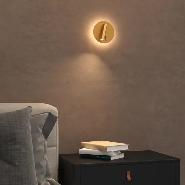 Настенный светодиодный светильник LeDron SHADE C9118 Gold от ImperiumLoft