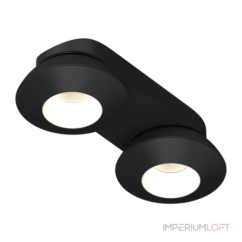 Потолочный поворотный светодиодный светильник LeDron KRIS SLIM KRIS SLIM 2 Black-White