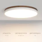 Потолочный светодиодный светильник LeDron DLC73029 DLC73029/114W Wooden 3K