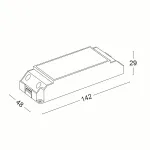 Блок питания LeDron SLIM MSD-DALI-DIM-30W