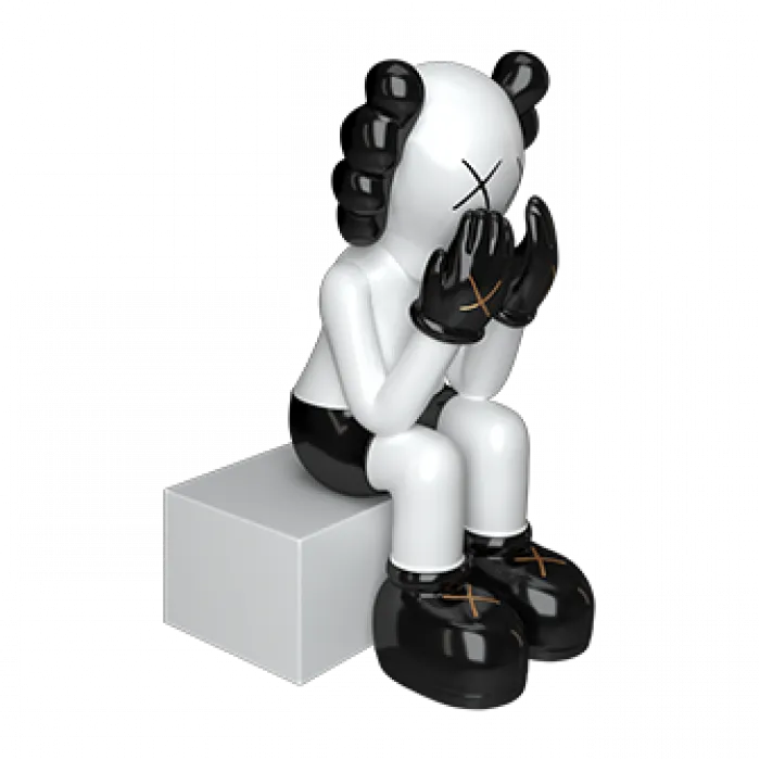 Дизайнерская статуэтка копилка LeDron KAWS 70B white от ImperiumLoft