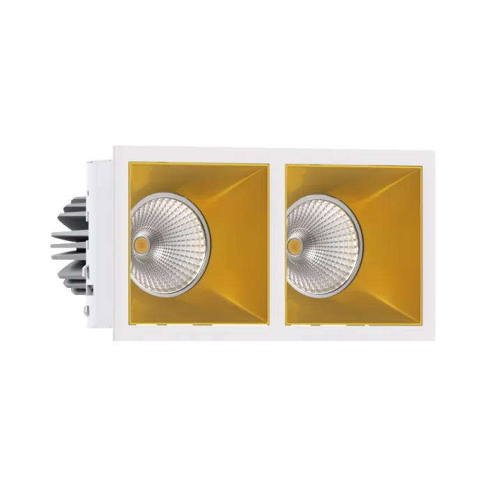 Встраиваемый светодиодный светильник LeDron RISE KIT RISE KIT 2 LED 4000K White-Gold от ImperiumLoft
