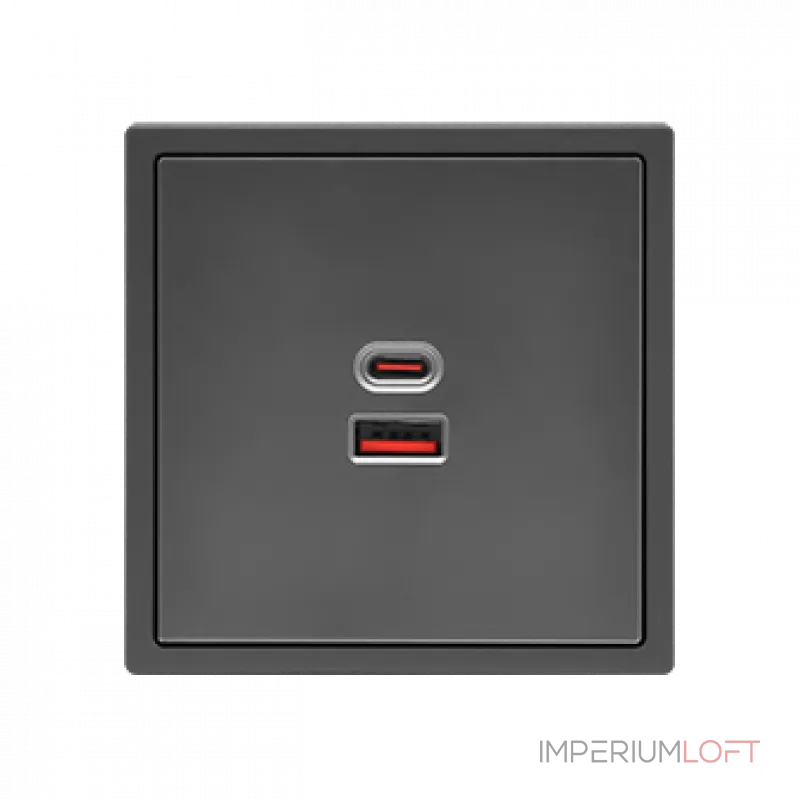 USB зарядное устройство типа A+С LeDron USB Socket A+C 65W Grey USB зарядное устройство типа A+С LeDron USB Socket A+C 65W Grey