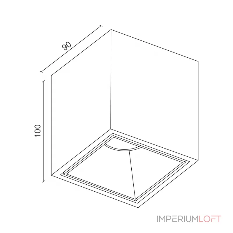 Потолочный светодиодный светильник LeDron KUBING KUBING White-Black 4000K от ImperiumLoft Потолочный светодиодный светильник LeDron KUBING KUBING White-Black 4000K от ImperiumLoft