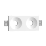 Встраиваемый гипсовый светильник под сменную лампу LeDron LUMI SQ2 111x235 D85