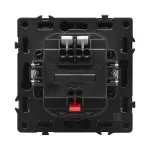 Двухклавишный выключатель с LED-подсветкой LeDron 2 Gang 1 Way LED Black