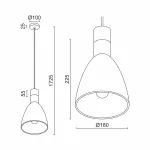 Подвесной светильник LeDron OVERAL WOOD OVERAL W Wood 55