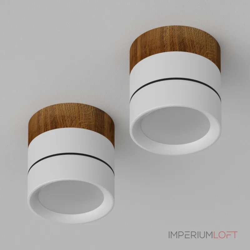 Потолочный светодиодный светильник LeDron BARREL MINI BARREL MINI Wooden Wh