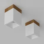 Потолочный светильник Ledron KUBING 130 Wooden White 4000K