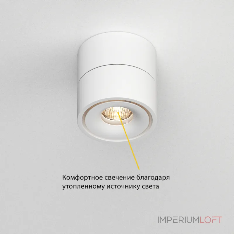 Потолочный поворотный светодиодный светильник LeDron LH8 LH8 White