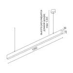 Подвесной светильник LeDron 13306 LINE 13306 LINE 1250 White 4K