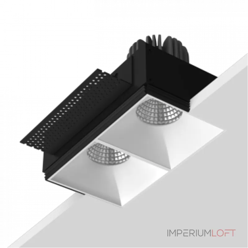 Встраиваемый светодиодный светильник LeDron RISE SQ H KIT2 RISE SQ H KIT2 LED 4K White