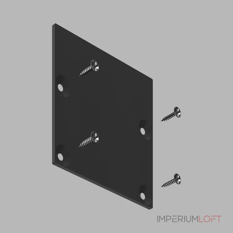Заглушка для накладного профиля LeDron 13305-Z Black