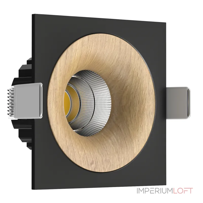 Встраиваемый светодиодный светильник LeDron LOFT LOFT SQ Black Wooden TRIAC Встраиваемый светодиодный светильник LeDron LOFT LOFT SQ Black Wooden TRIAC