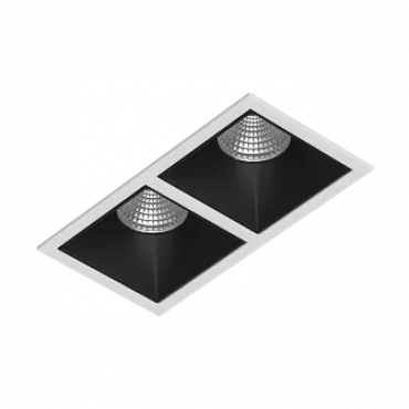 Встраиваемый светодиодный светильник LeDron RISE KIT RISE KIT 2 LED 3000K White-Black