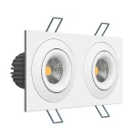 Встраиваемый поворотный светодиодный светильник LeDron LH07SB-R LH07SB-R SQ2 White 20W 4000K DIM TRIAC