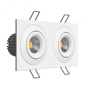 Встраиваемый поворотный светодиодный светильник LeDron LH07SB-R LH07SB-R SQ2 White 20W 4000K DIM TRIAC