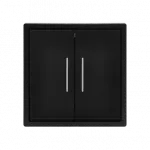 Двухклавишный выключатель с LED-подсветкой LeDron 2 Gang 1 Way LED Black