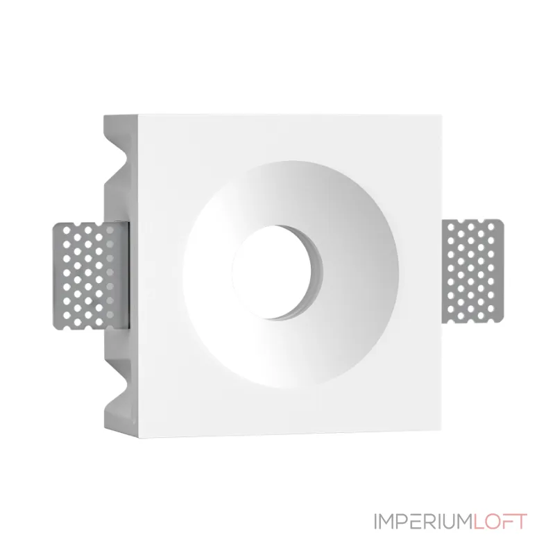 Встраиваемый гипсовый светильник под сменную лампу LeDron LUMI SQ1 125x125 D80 Встраиваемый гипсовый светильник под сменную лампу LeDron LUMI SQ1 125x125 D80