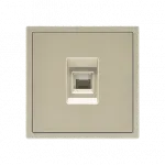 Розетка компьютерная одиночная LeDron CAT 6 (DATA) Cashmere