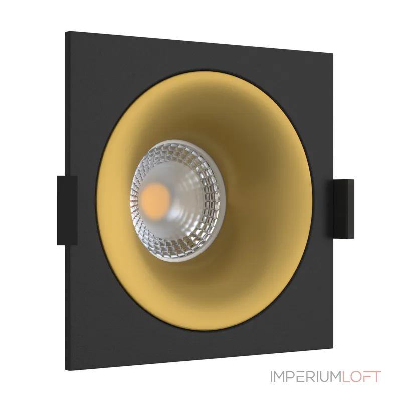 Встраиваемый светильник под сменную лампу LeDron MJ1003 MJ1003 SQ Black-Gold