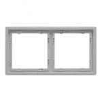 Рамка на 2 поста для розеток и выключателей LeDron 2 Frame PC White