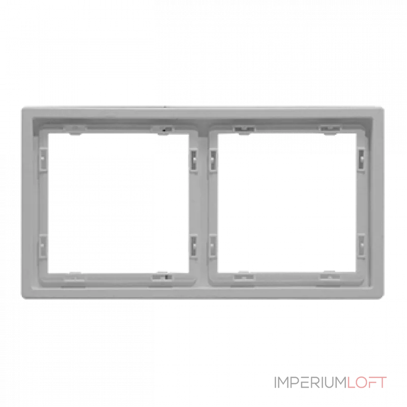 Рамка на 2 поста для розеток и выключателей LeDron 2 Frame PC White Рамка на 2 поста для розеток и выключателей LeDron 2 Frame PC White