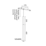 Подвесной светильник LeDron SAGITONY E T40 Wooden E T40 Wooden 200 Bl
