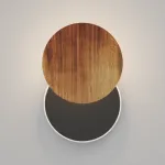 Настенный светодиодный светильник LeDron UFO UFO G2 Wooden White-Black