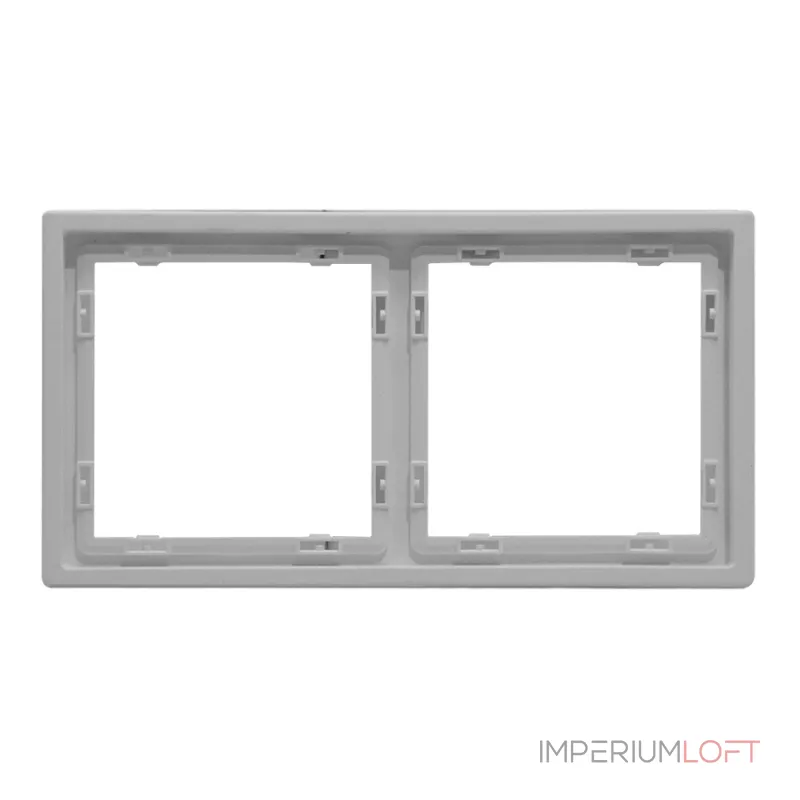Рамка на 2 поста для розеток и выключателей LeDron 2 Frame PC White Рамка на 2 поста для розеток и выключателей LeDron 2 Frame PC White