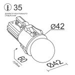 Встраиваемый светодиодный светильник LeDron SL74210/7W