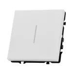 Одноклавишный проходной переключатель с LED-подсветкой LeDron 1 Gang 2 Way LED White
