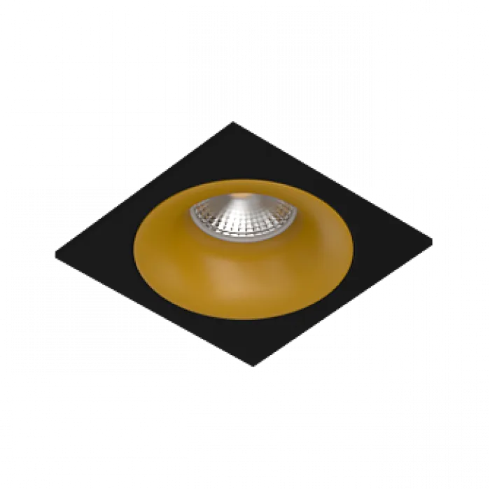 Встраиваемый светильник под сменную лампу LeDron MJ1003 MJ1003 SQ Black-Gold от ImperiumLoft