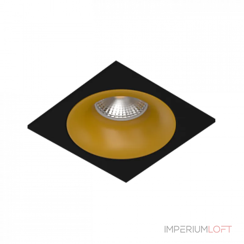 Встраиваемый светильник под сменную лампу LeDron MJ1003 MJ1003 SQ Black-Gold